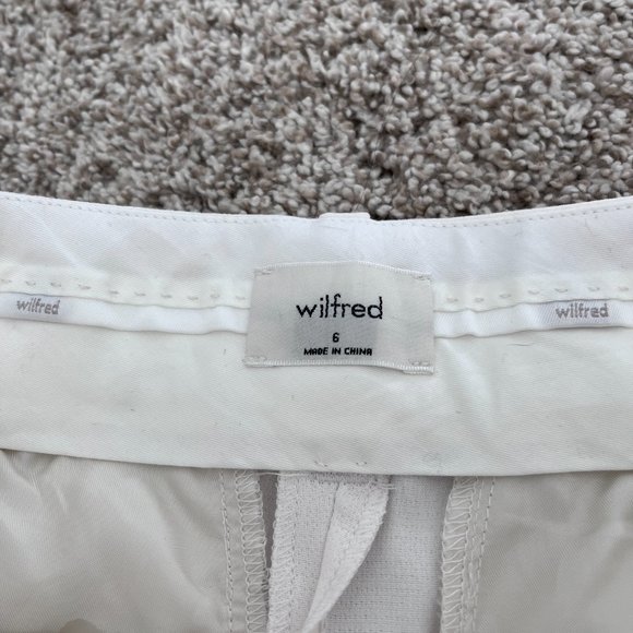 NWT Aritzia Wilfred Effortless Cropped Pant, light birch, sz 6 - Picture 3 of 7